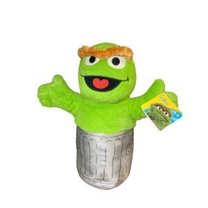 Oscar The Grouch Plush Toy In Trash Can Design For Ages 18+ Months By Sesame Str